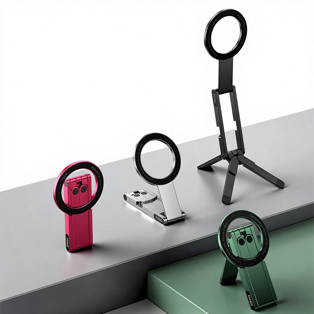 Trípode Magnético para Teléfono Móvil, Altura Ajustable, para Fotografía de Mano y de Escritorio, Éxito de Ventas Transfronterizo