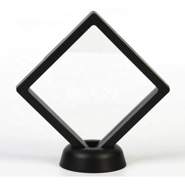 Estuche de Exhibición 3D Flotante – Caja Transparente Antipolvo para Monedas, Anillos y Coleccionables, Diseño Personalizable