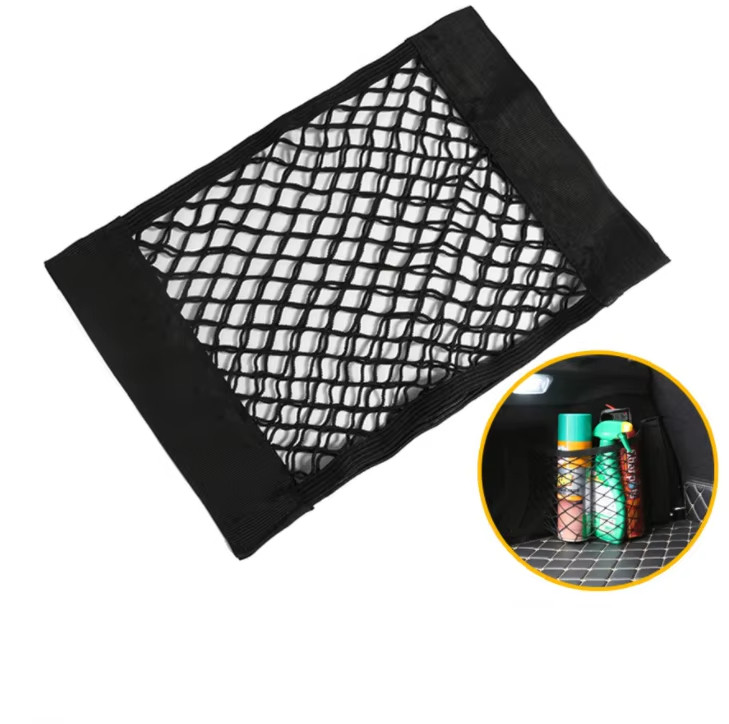 Red Elástica Organizadora para Maletero – Malla Ajustable de Nailon para Almacenamiento de Accesorios y Objetos en Auto