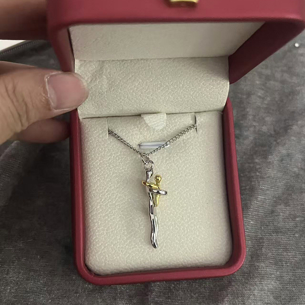 Collar Madre e Hijo con Colgante de Abrazo – Joyería Delicada 2026, Regalo Especial para el Día de la Madre